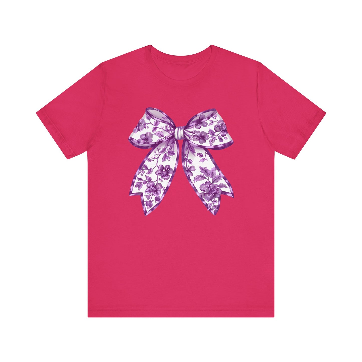 Purple Chinoiserie Bow Adult Tee