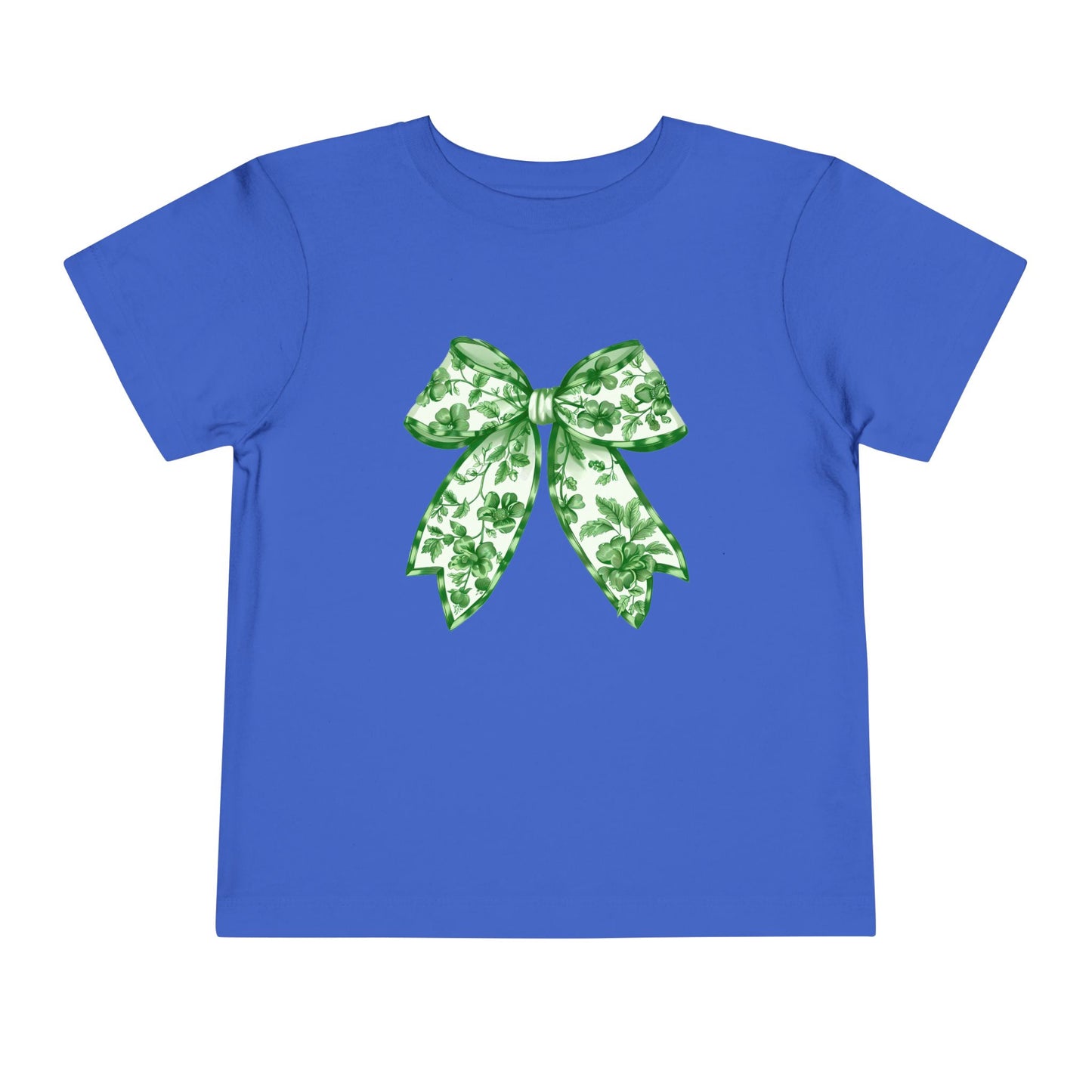 Green Chinoiserie Bow Toddler Tee