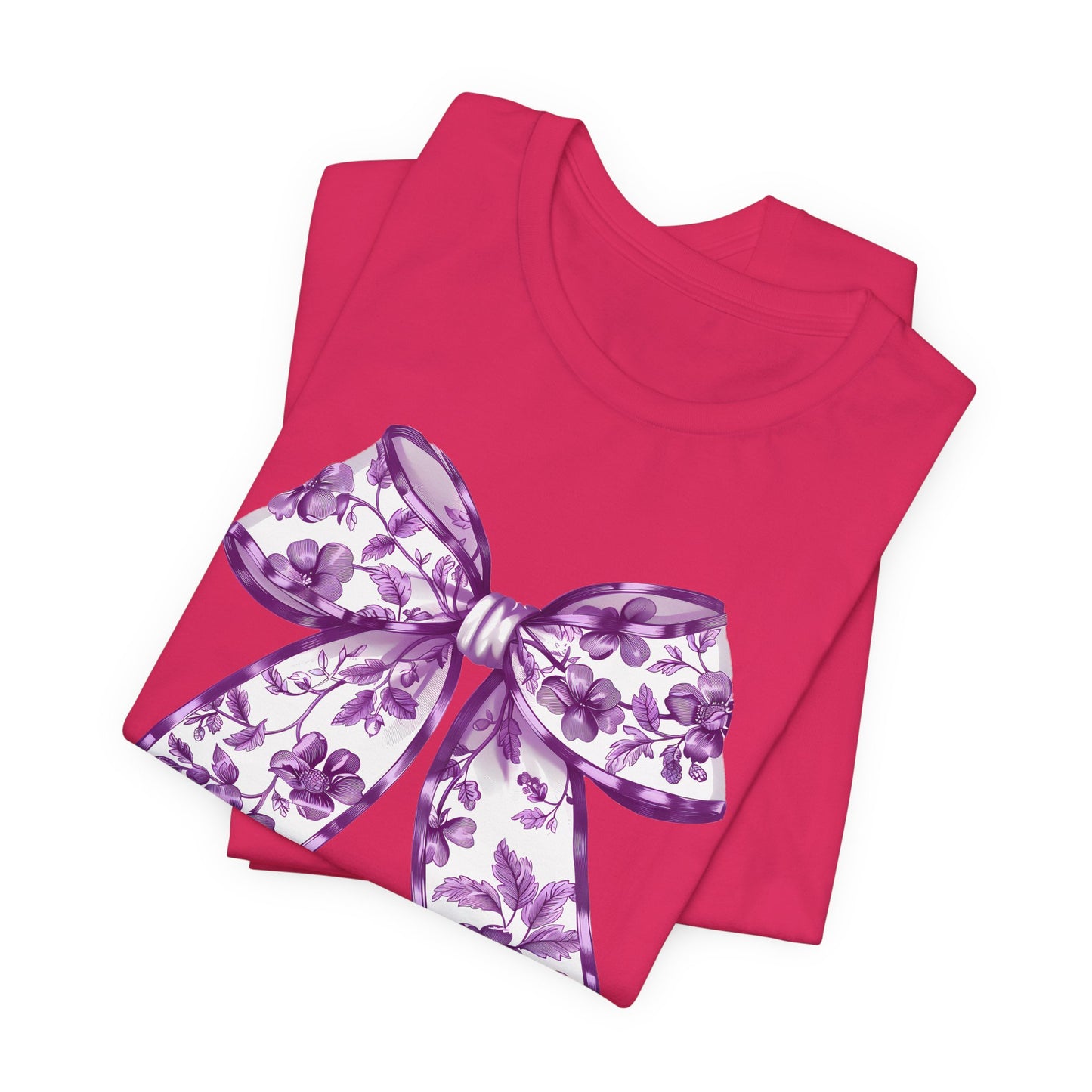 Purple Chinoiserie Bow Adult Tee