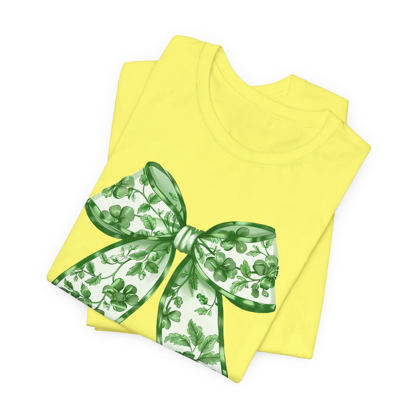 Green Chinoiserie Bow Adult Tee
