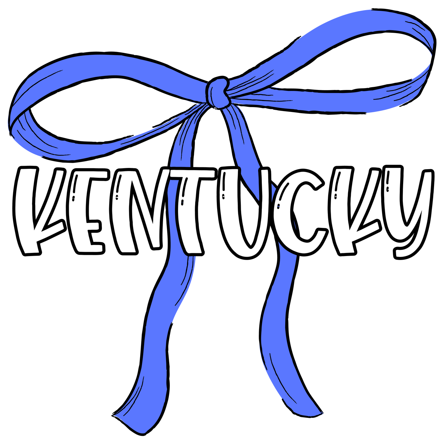Kentucky Bow DTF Transfer