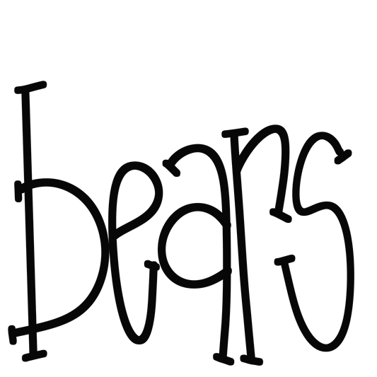 Bears Doodle DTF Transfer