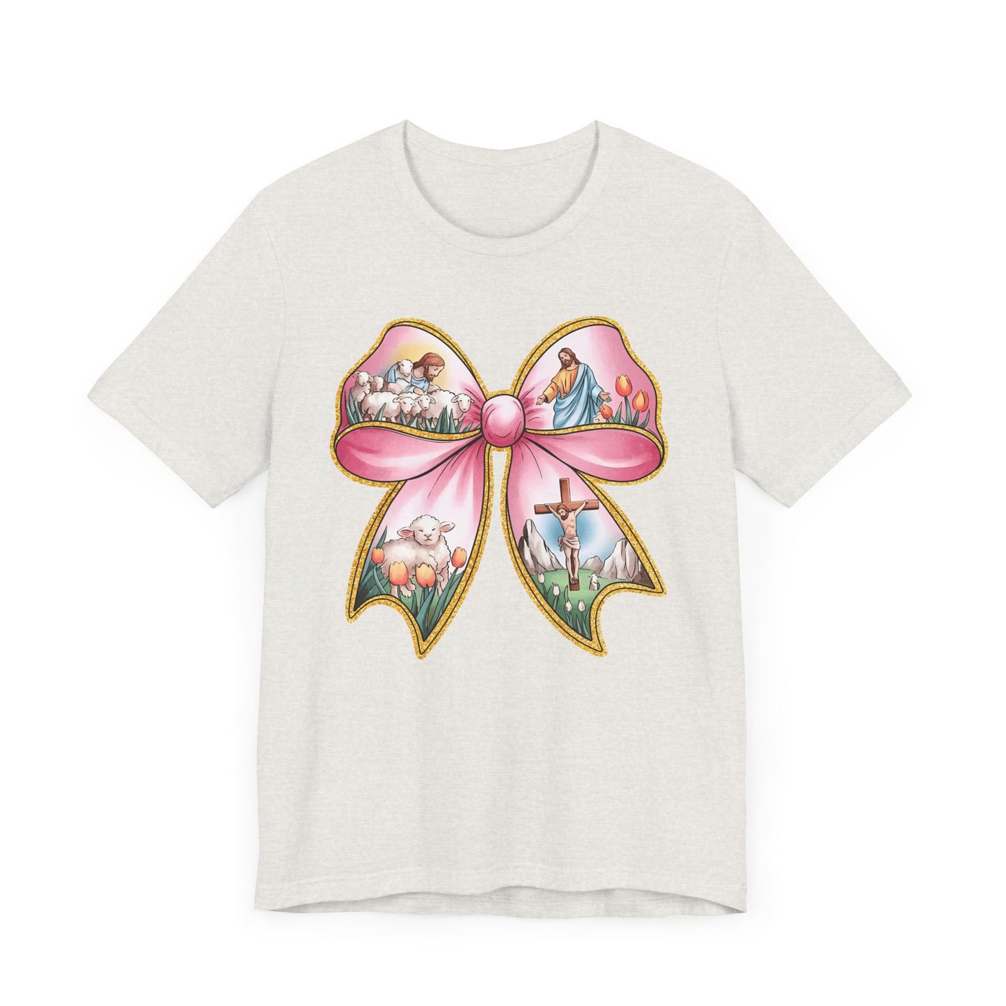 Easter Story Bow Adult Tee