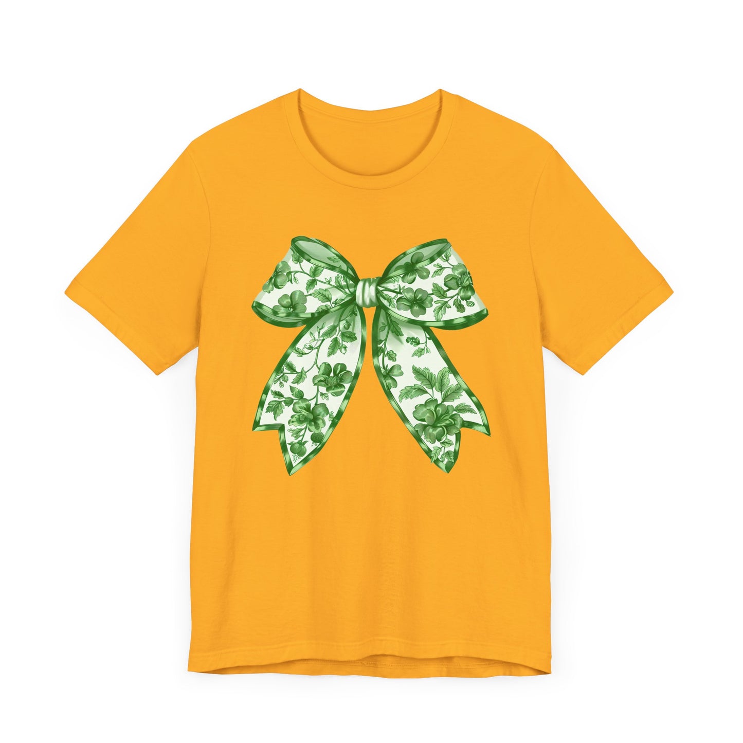 Green Chinoiserie Bow Adult Tee