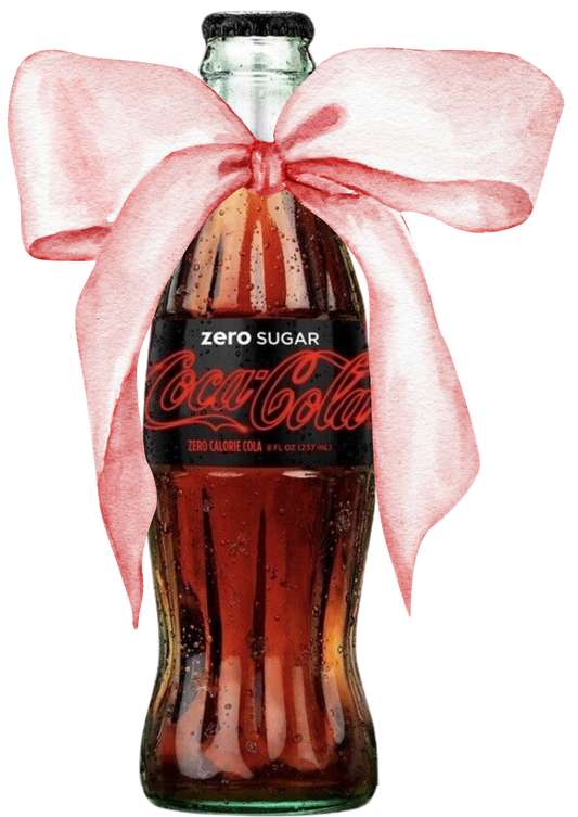 Coke Zero Bow DTF Transfer