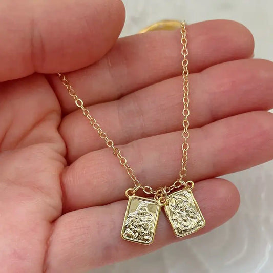Gold Scapular Necklace