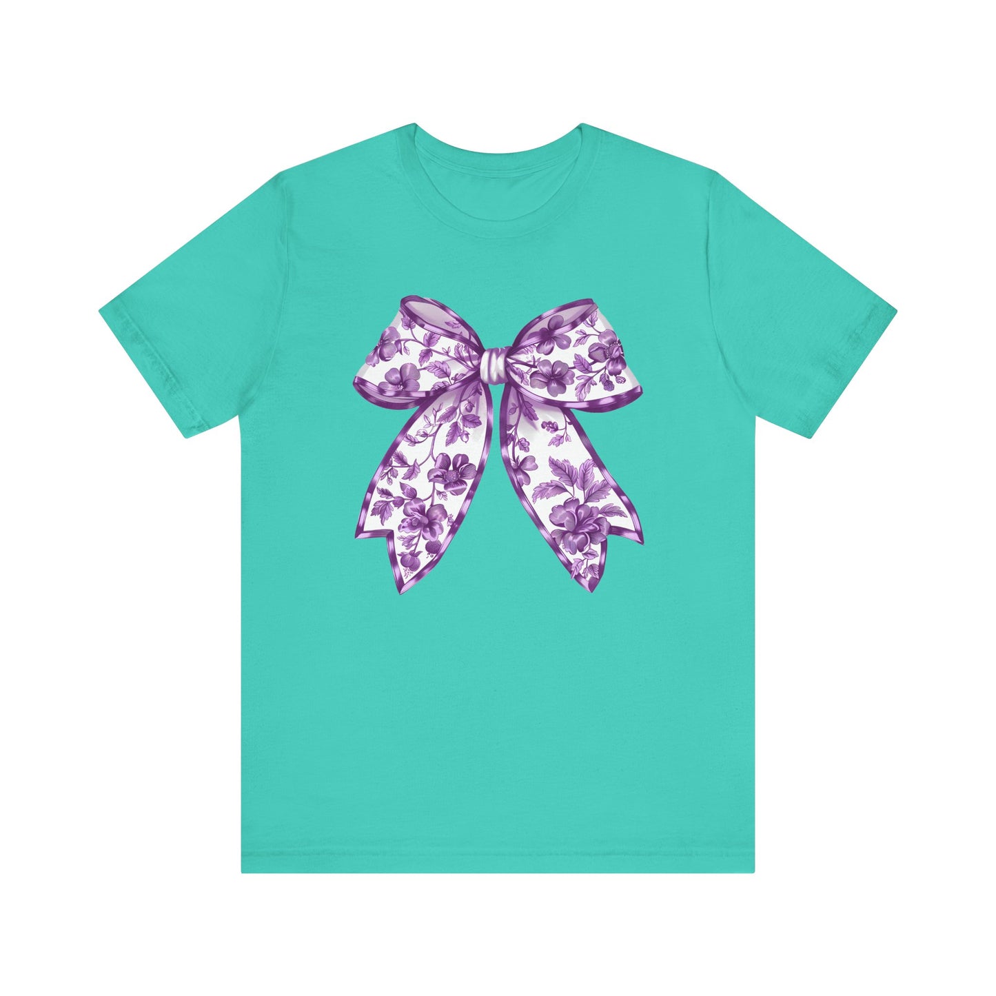Purple Chinoiserie Bow Adult Tee