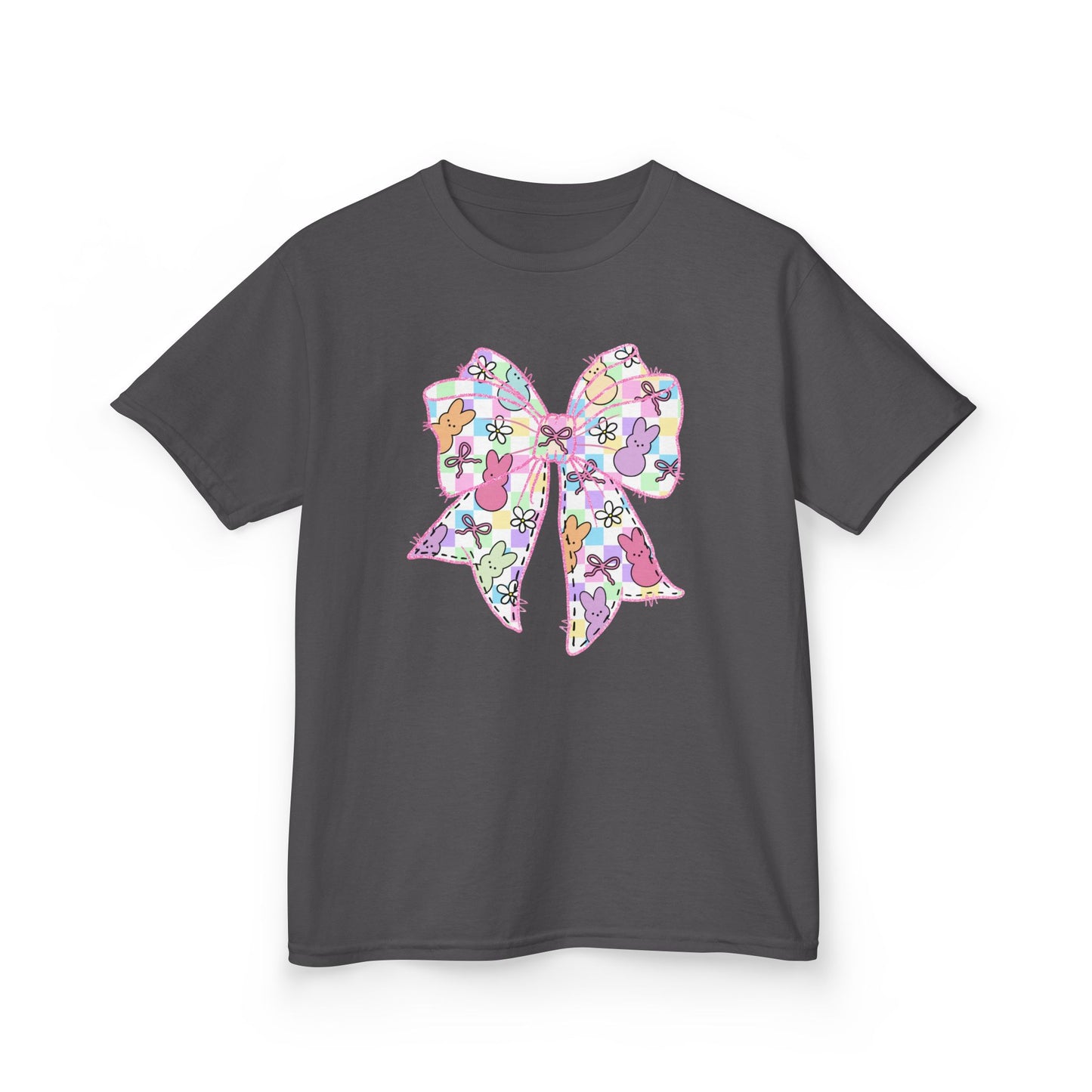 Easter Peeps Coquette Bow Youth Tee