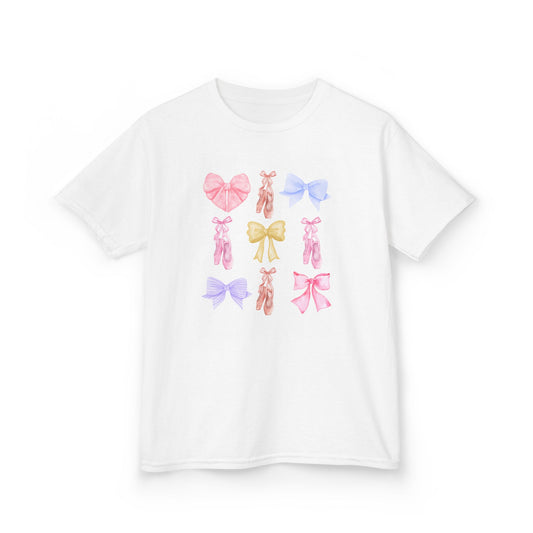 Youth Ballet Slippers & Bows Tee
