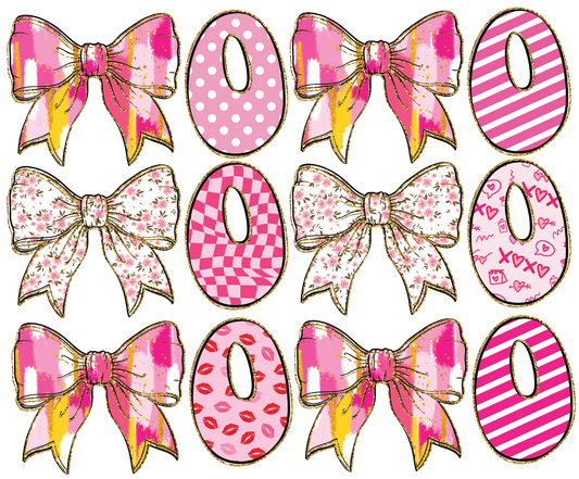 XOXO Bow Coquette DTF Transfer