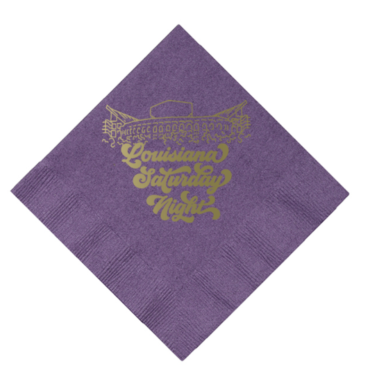 Louisiana Saturday Night Beverage Napkin