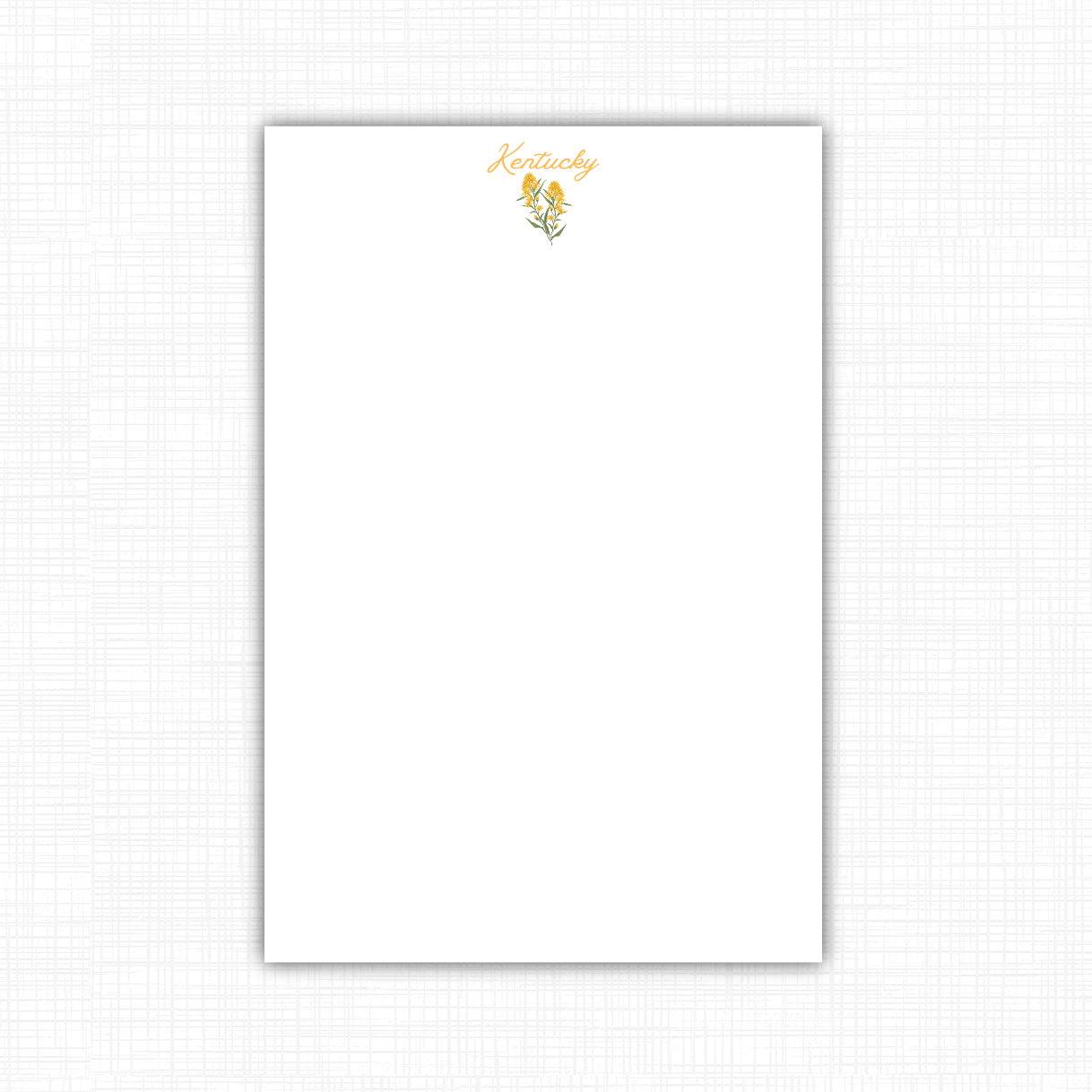 State Flower Notepad