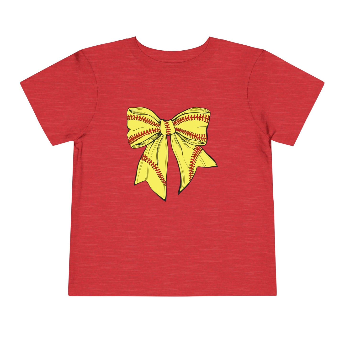 Softball Bow Toddler Tee