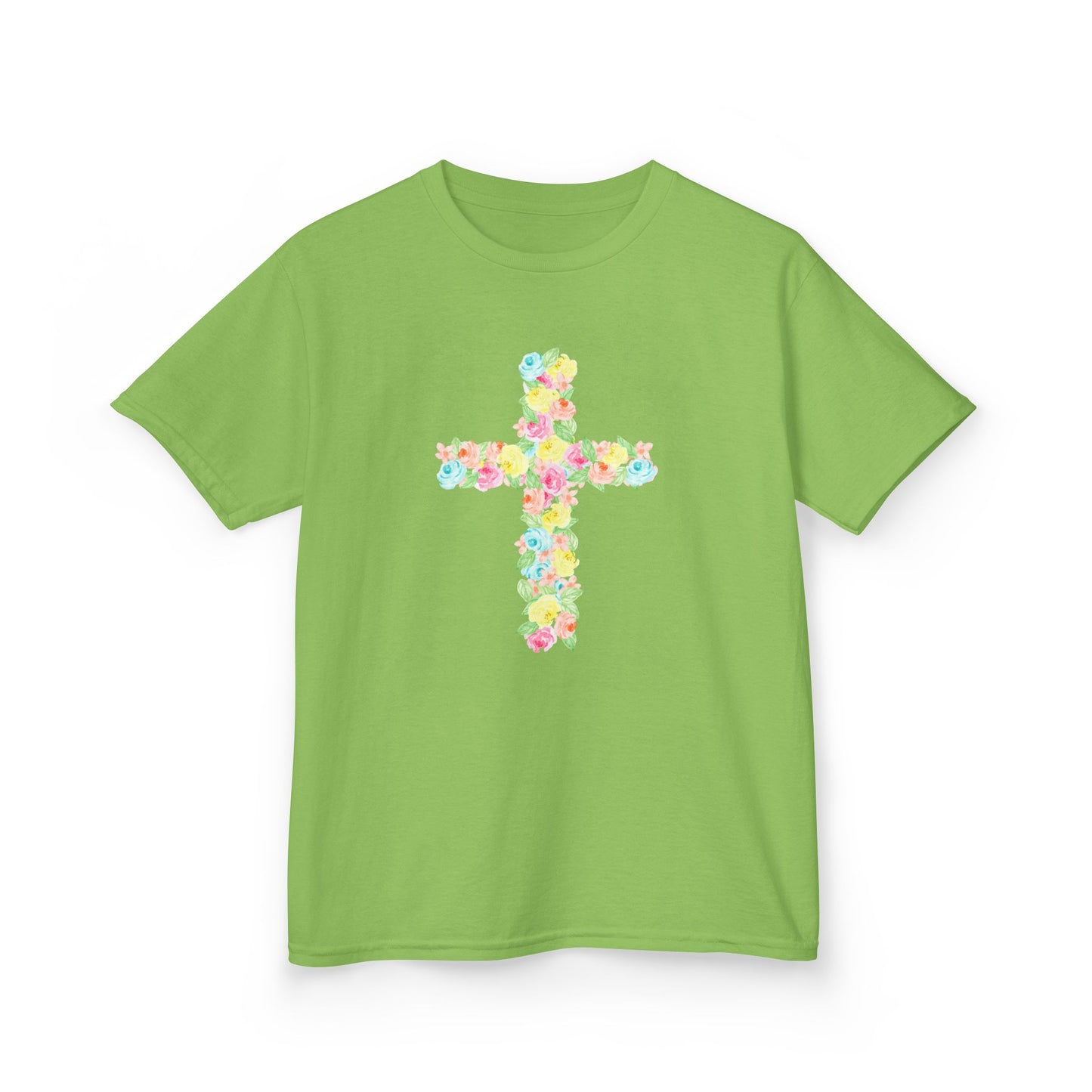 Floral Cross Youth Tee