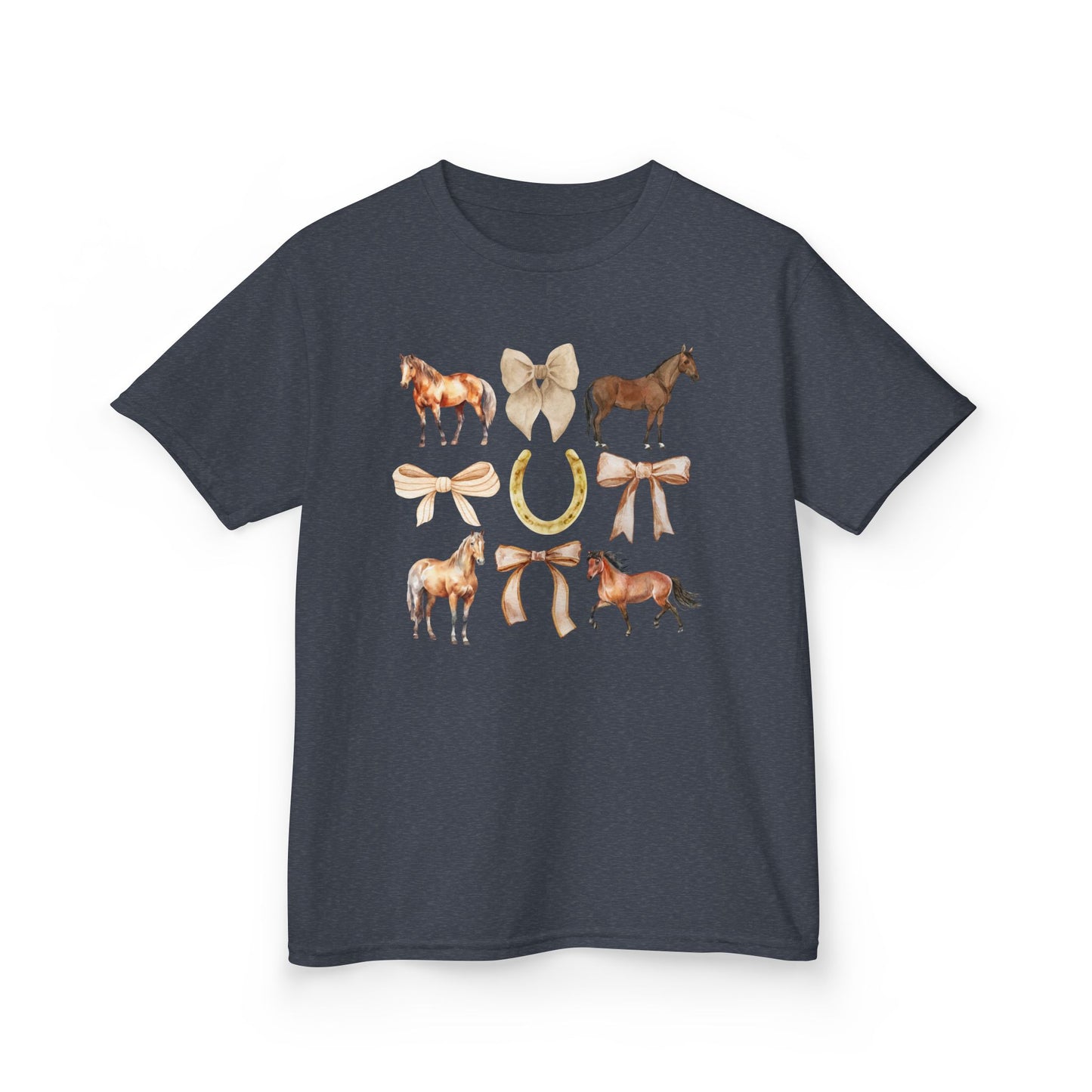 Youth Horse & Bow Coquette Tee