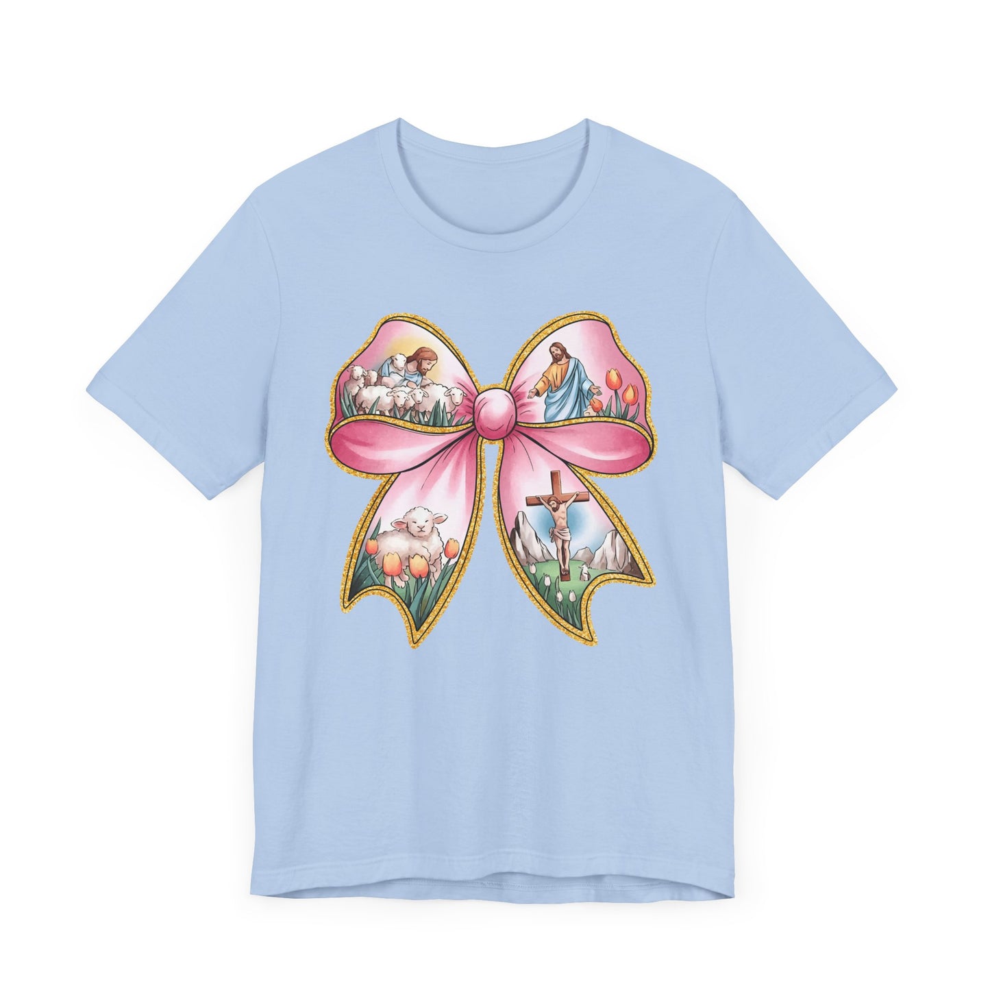 Easter Story Bow Adult Tee