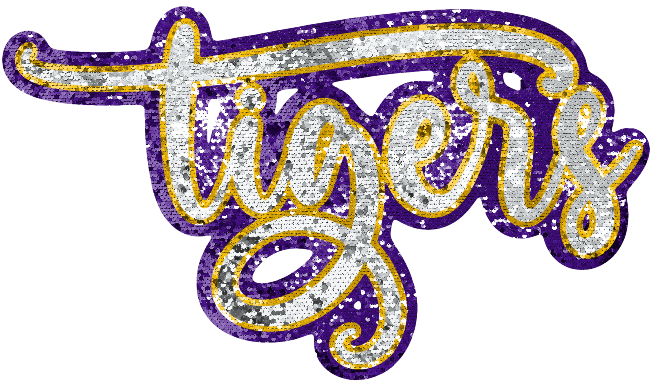 Tigers Faux Sequins DTF Transfer