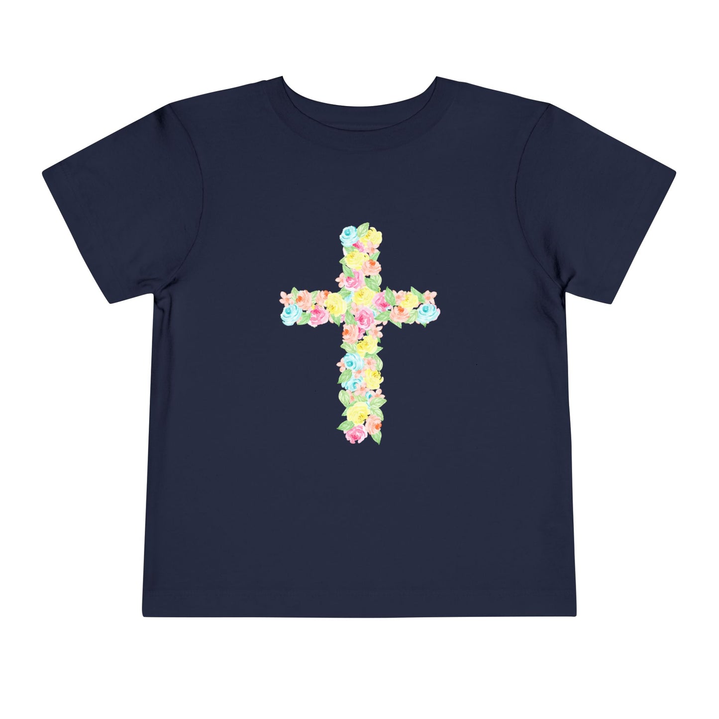 Floral Cross Toddler Tee