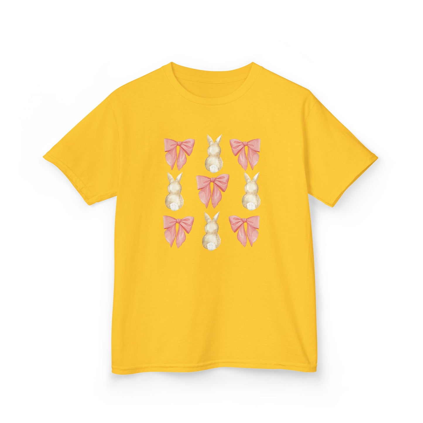 Bunnies & Pink Bow Coquette Youth Tee