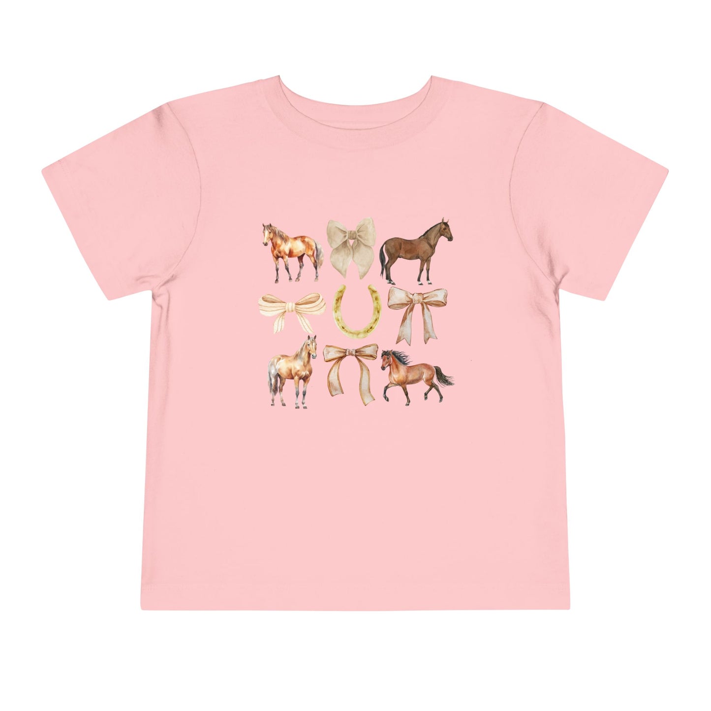 Toddler Horse & Bow Coquette Tee