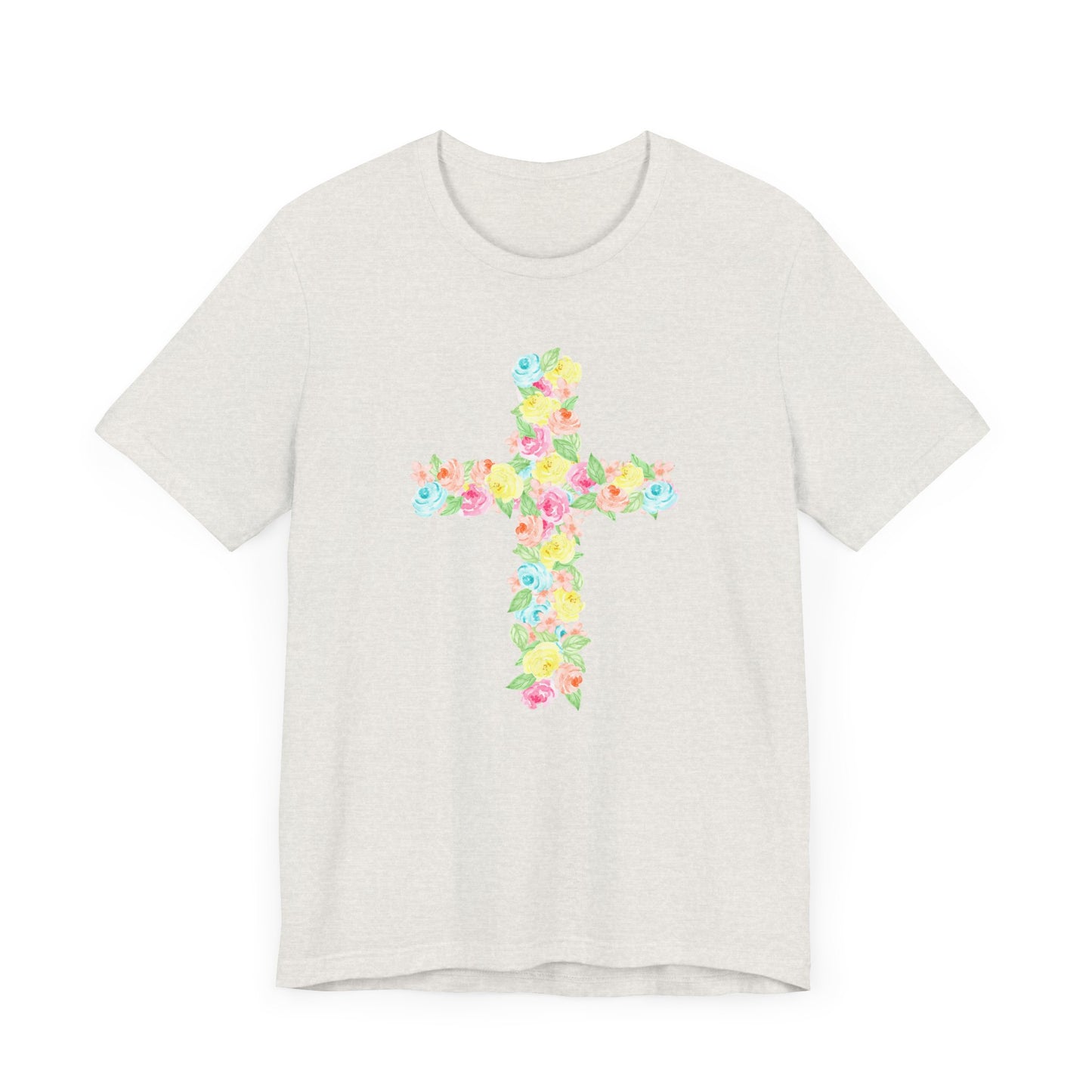 Floral Cross Adult Tee