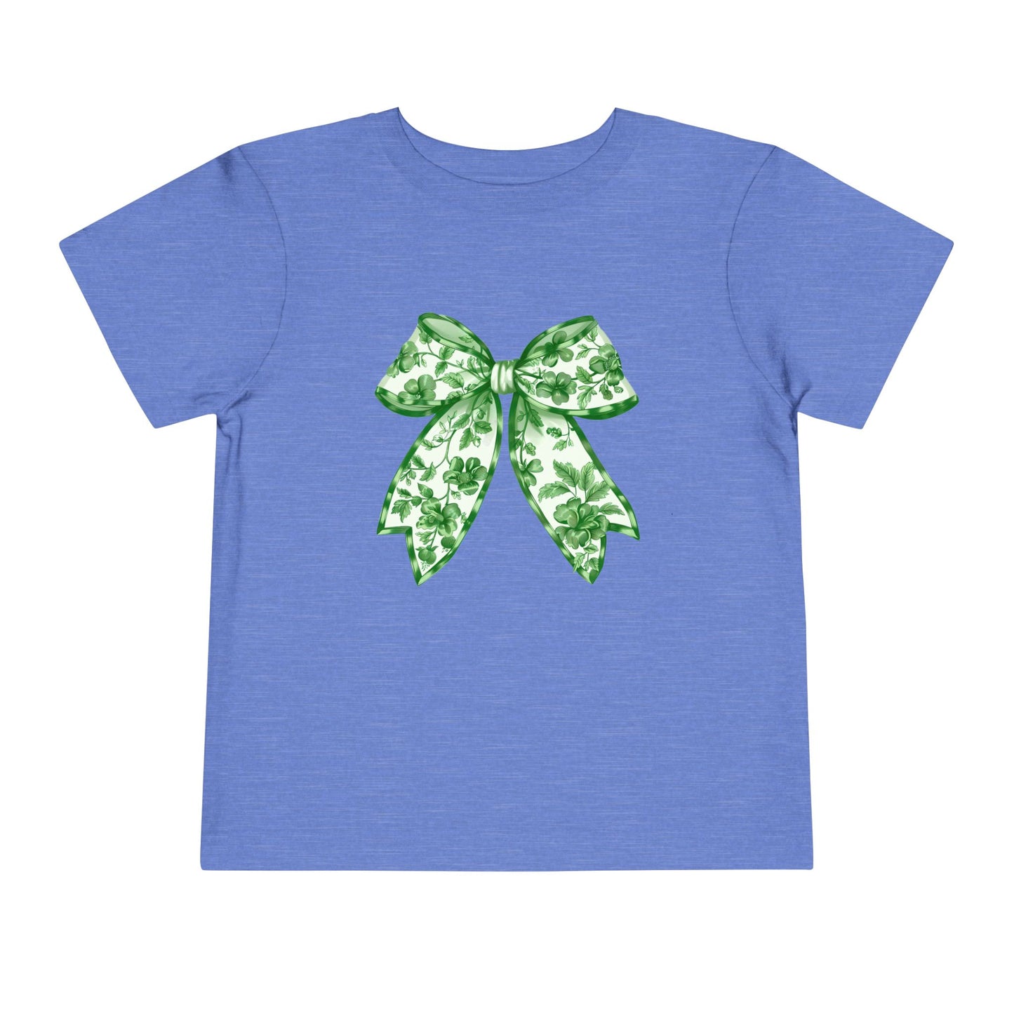 Green Chinoiserie Bow Toddler Tee