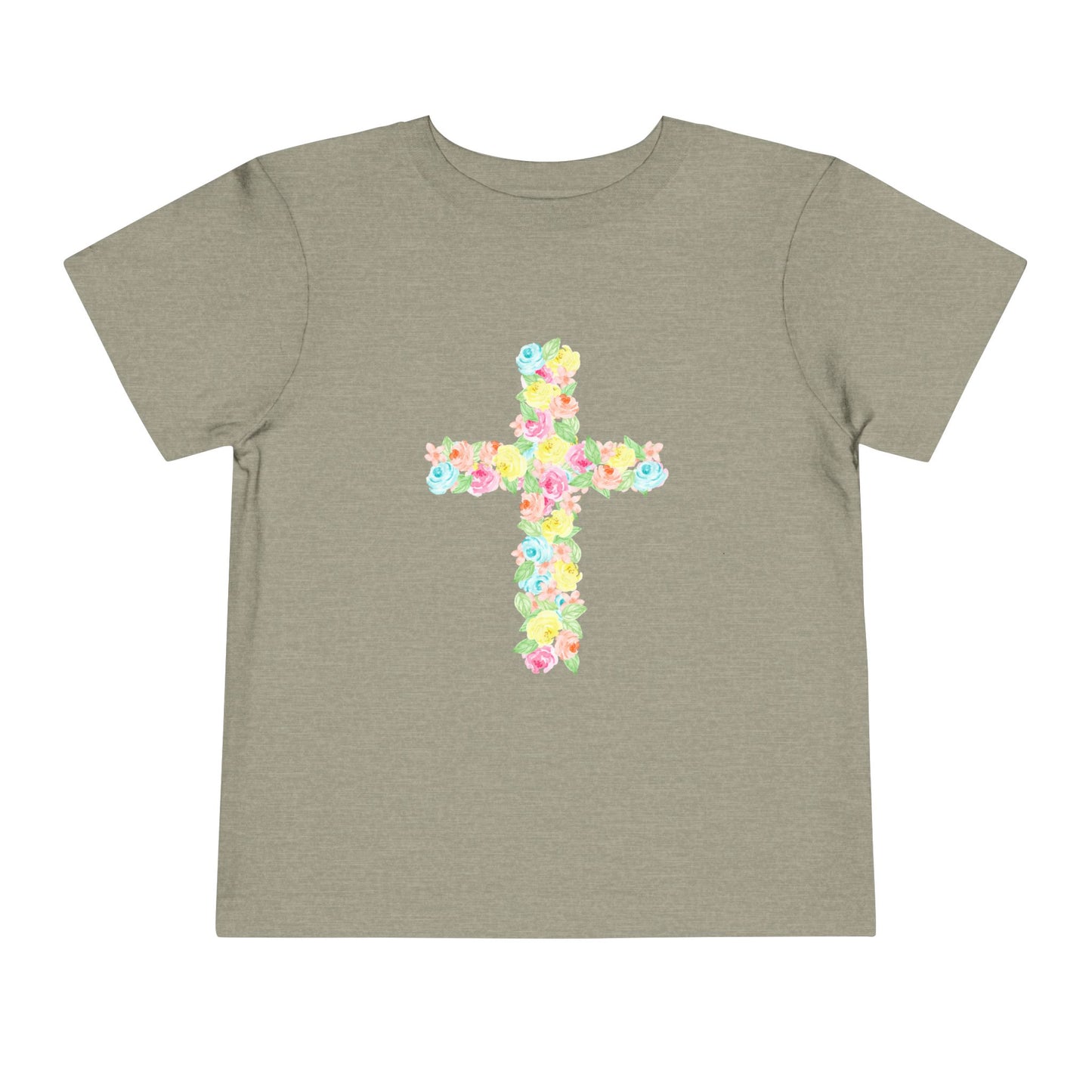 Floral Cross Toddler Tee