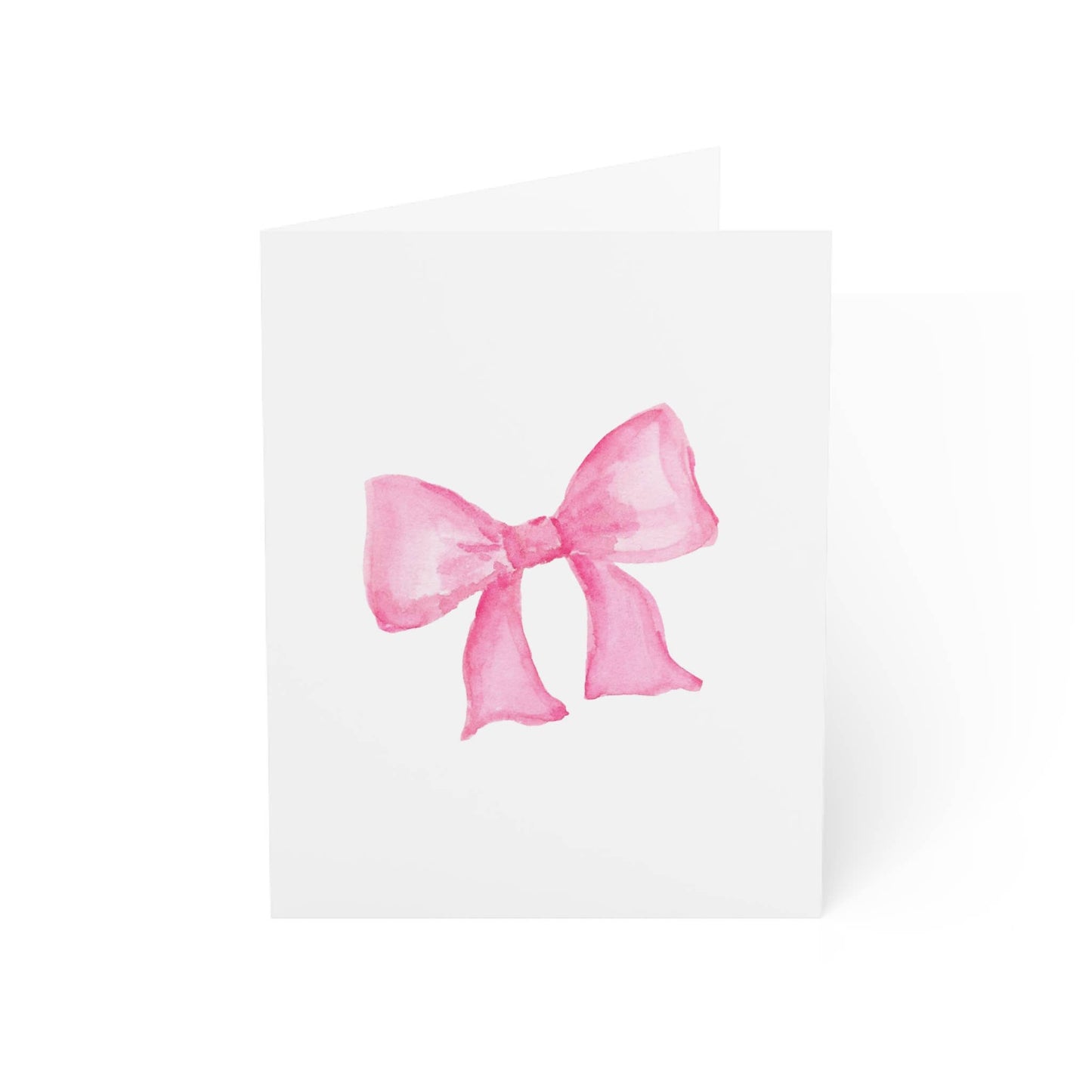 Pink Bow Greeting Card