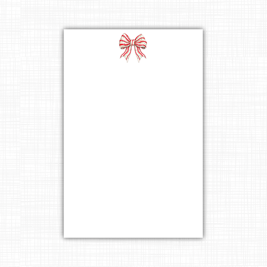 Christmas Tree Cake Bow Notepad