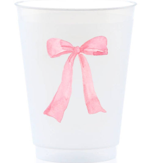Watercolor Bow Shatterproof Cup