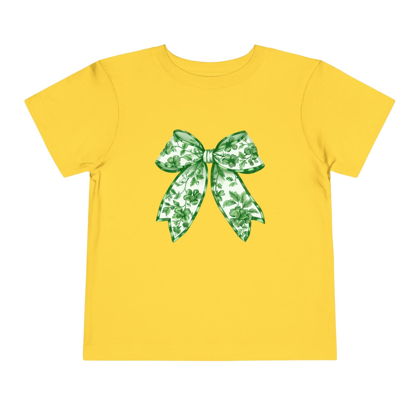 Green Chinoiserie Bow Toddler Tee