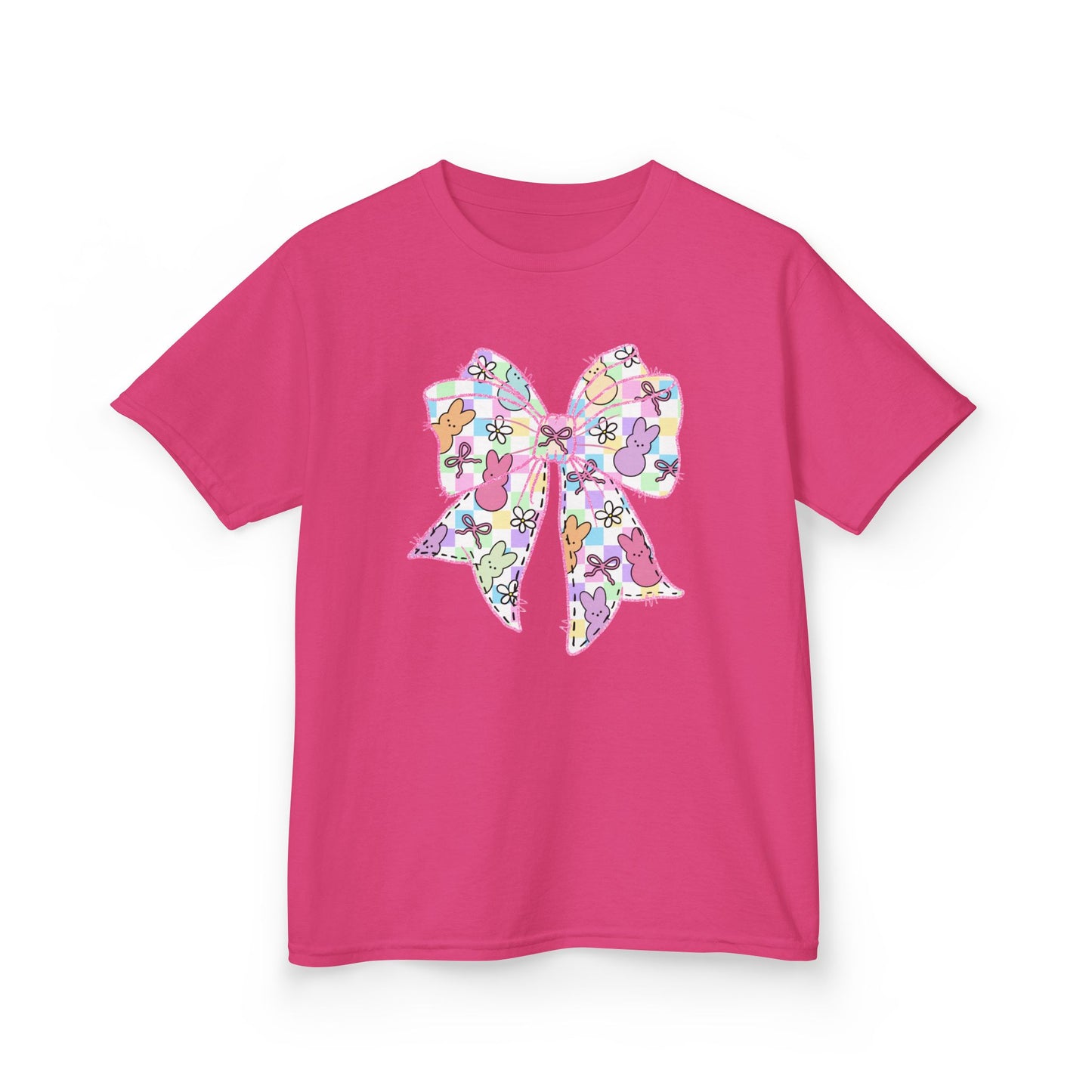 Easter Peeps Coquette Bow Youth Tee