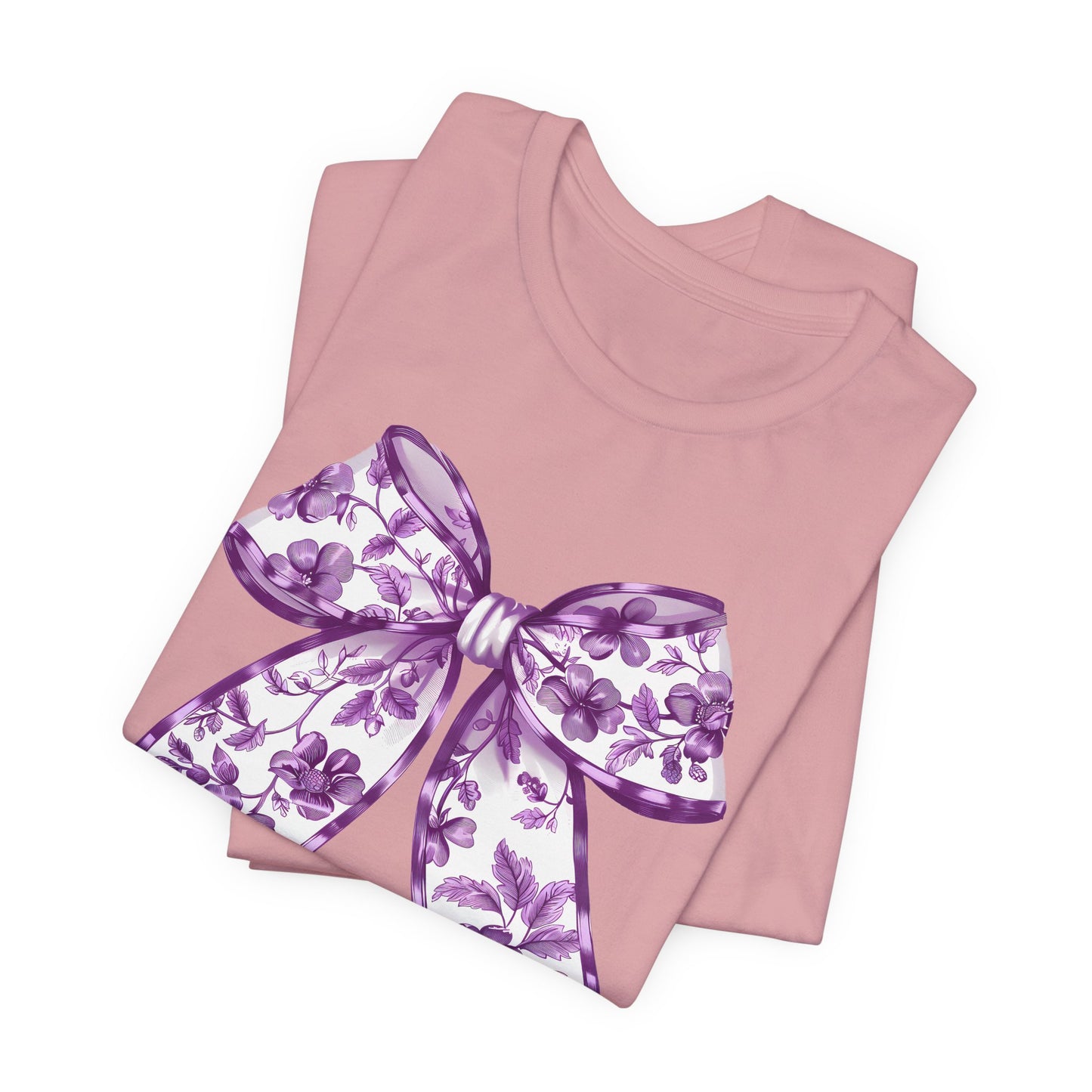 Purple Chinoiserie Bow Adult Tee