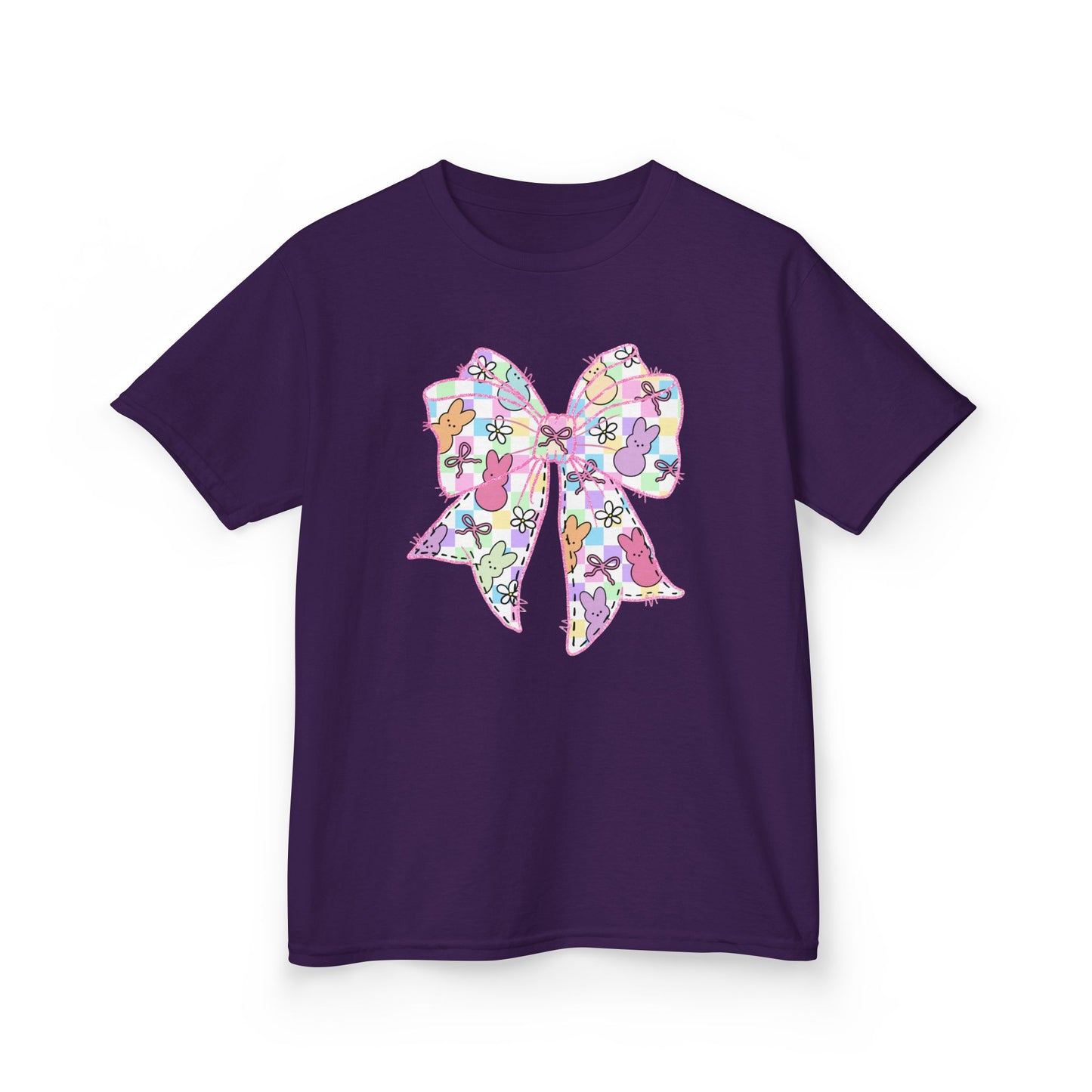 Easter Peeps Coquette Bow Youth Tee