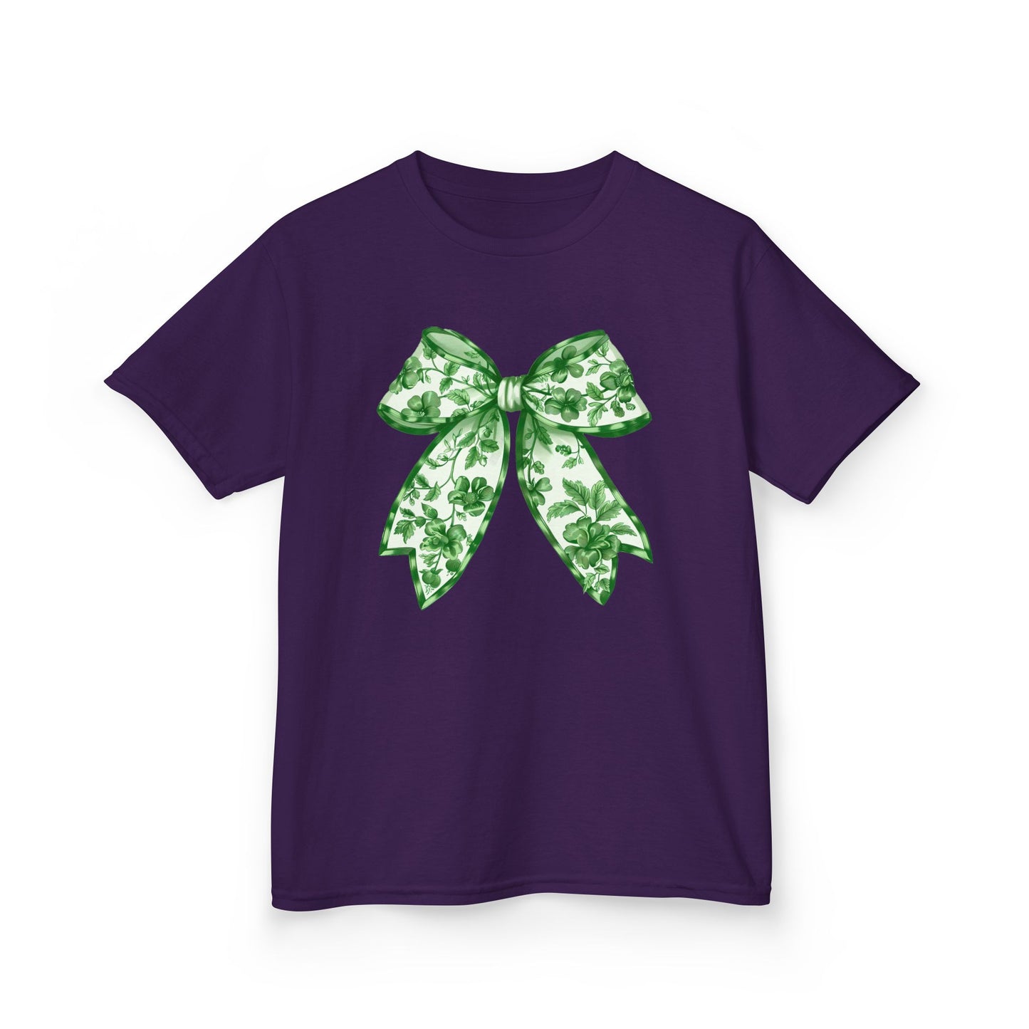 Green Chinoiserie Bow Youth Tee