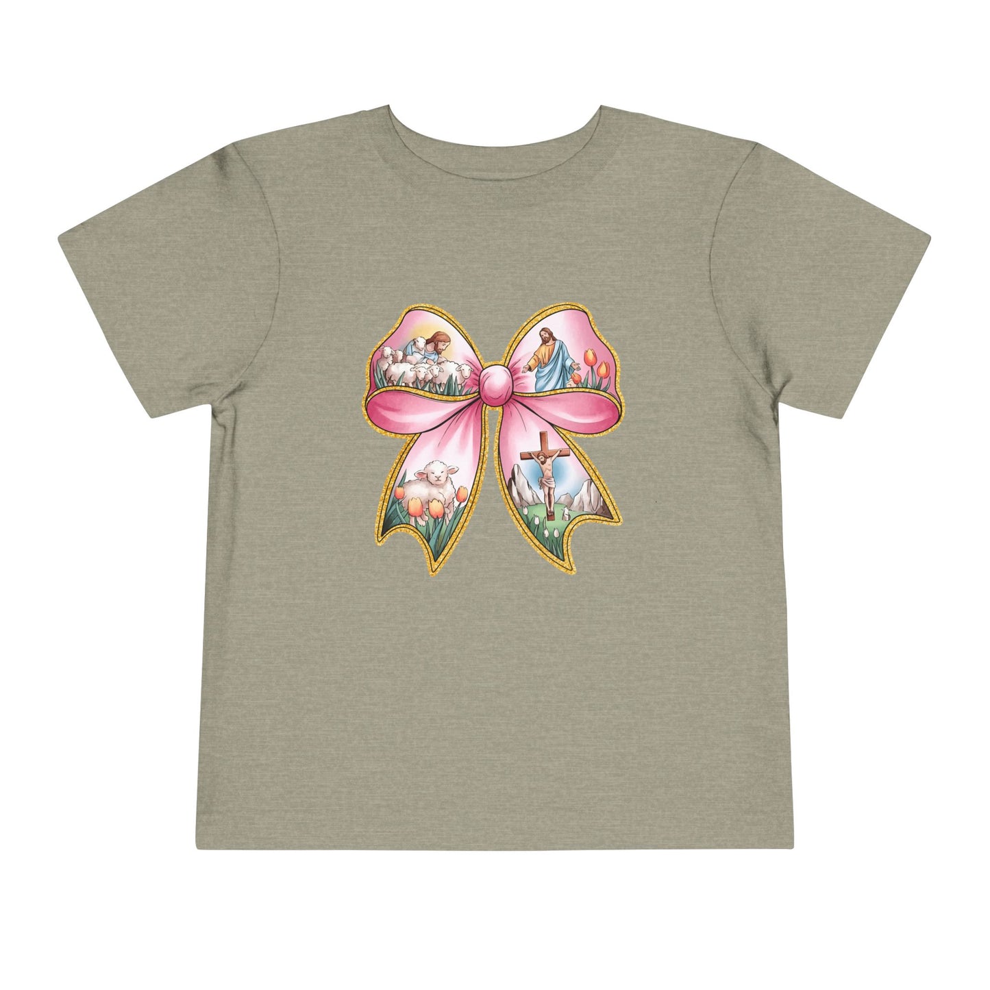 Easter Story Bow Toddler Tee
