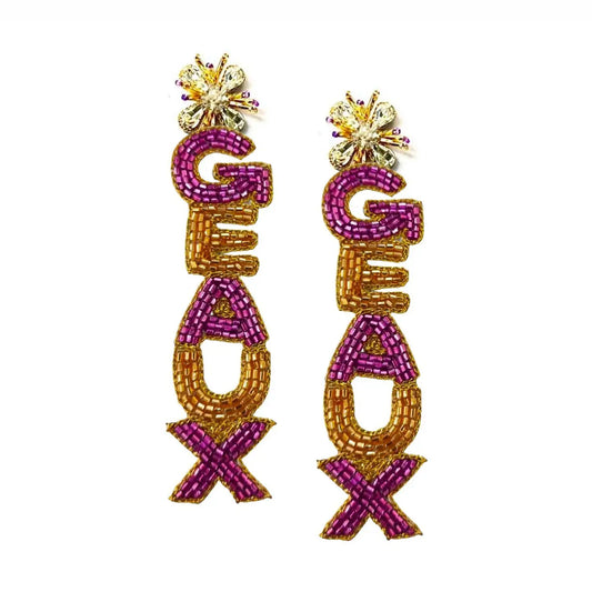 Purple and Gold Geaux Burst