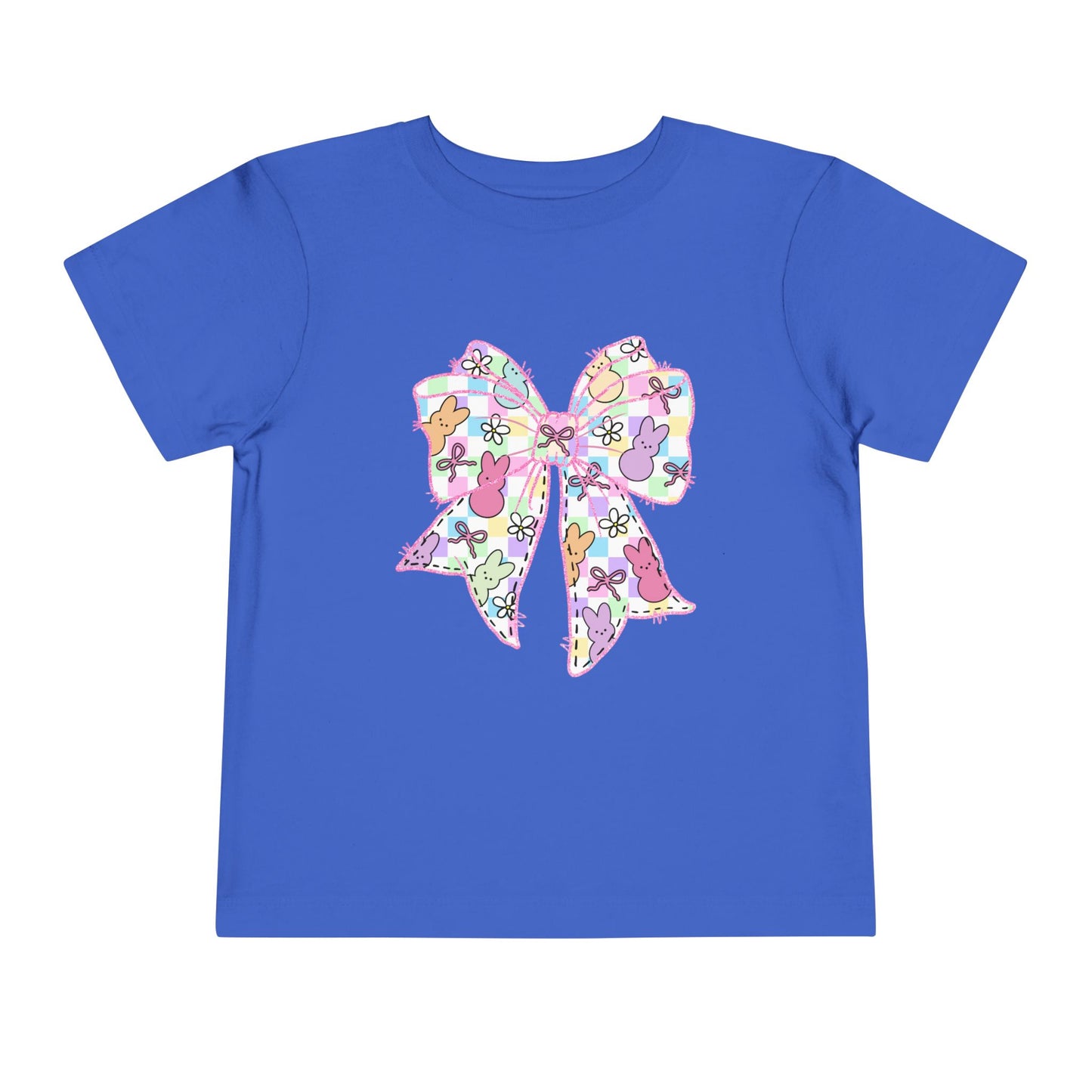 Easter Peeps Coquette Bow Toddler Tee