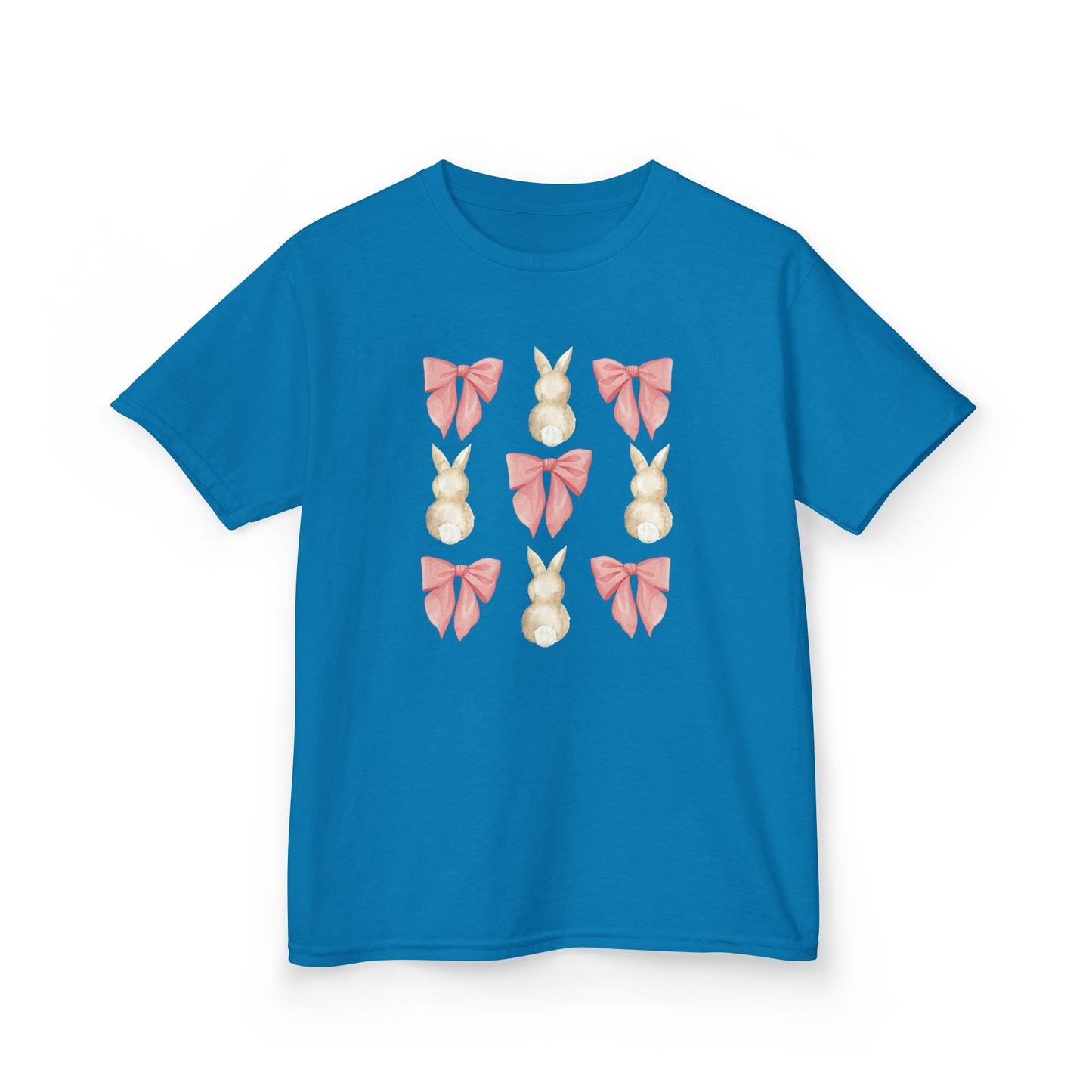 Bunnies & Pink Bow Coquette Youth Tee