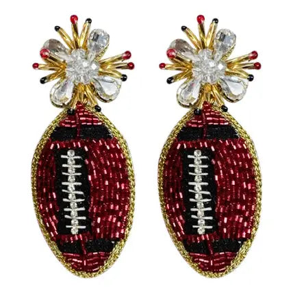 Red and Black Football Burst