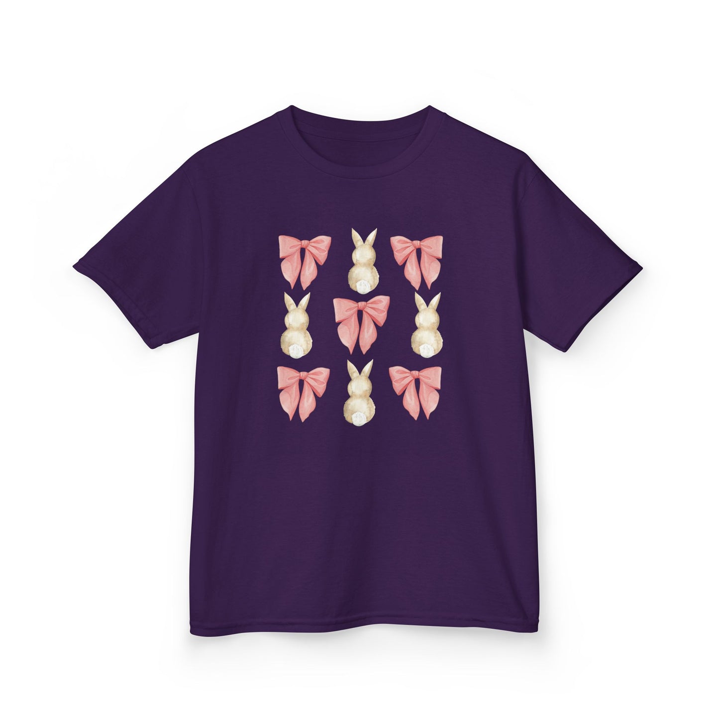 Bunnies & Pink Bow Coquette Youth Tee