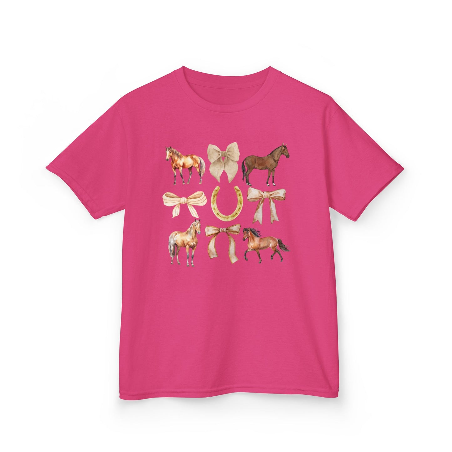 Youth Horse & Bow Coquette Tee