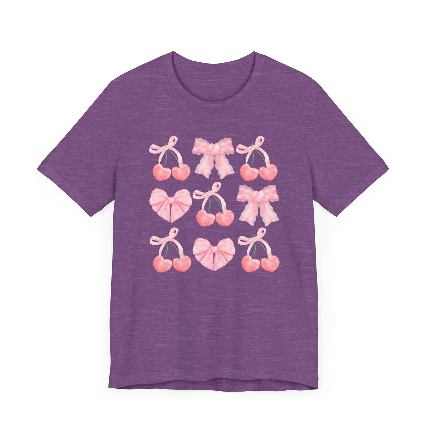 Pink Cherry Heart & Bow Tee