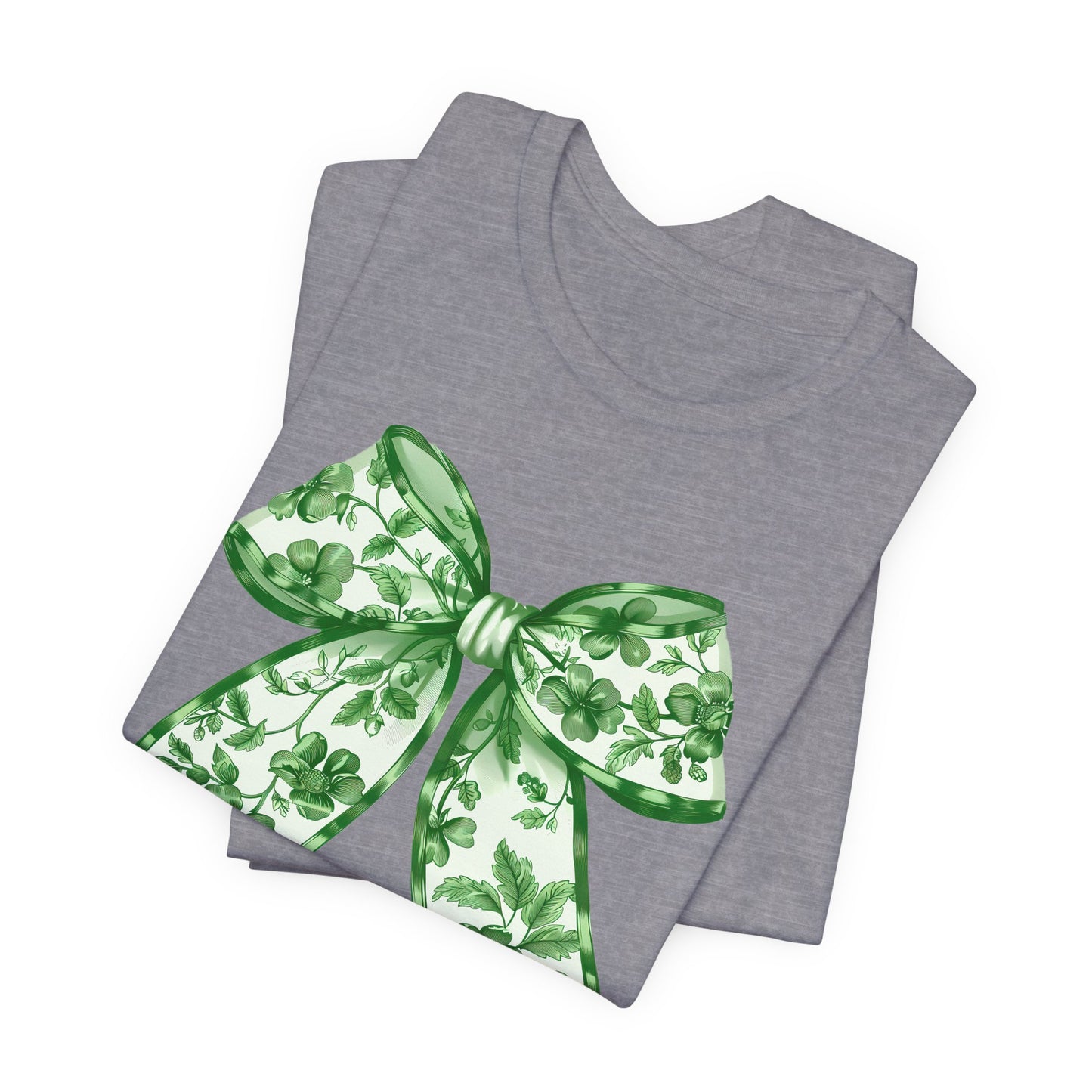 Green Chinoiserie Bow Adult Tee