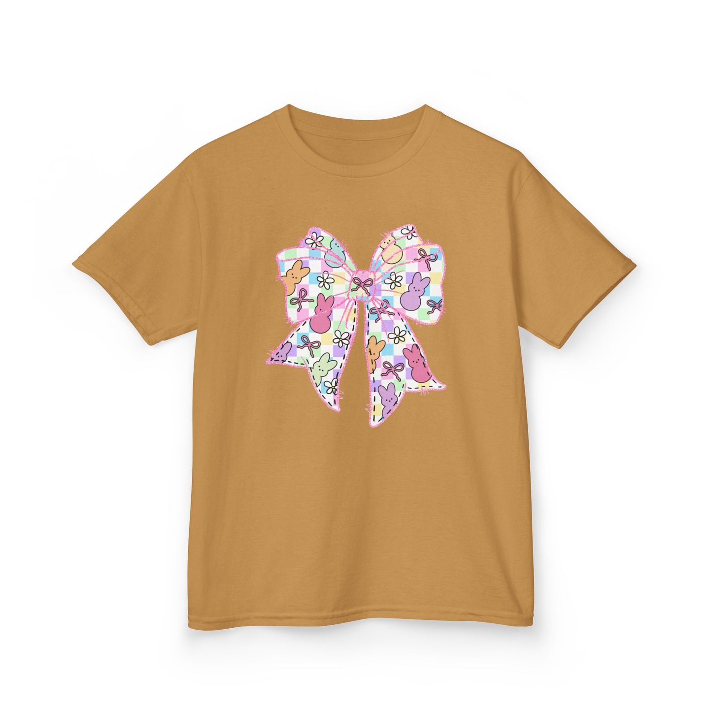 Easter Peeps Coquette Bow Youth Tee