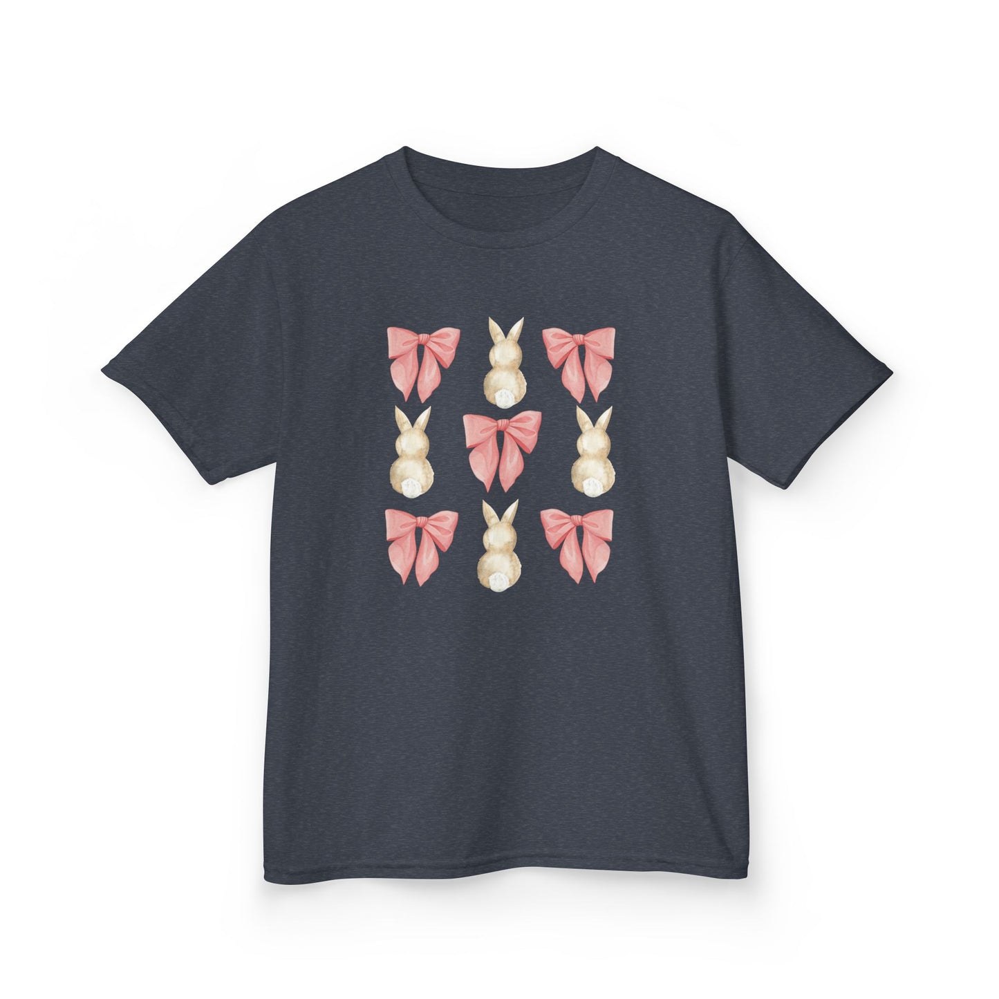 Bunnies & Pink Bow Coquette Youth Tee