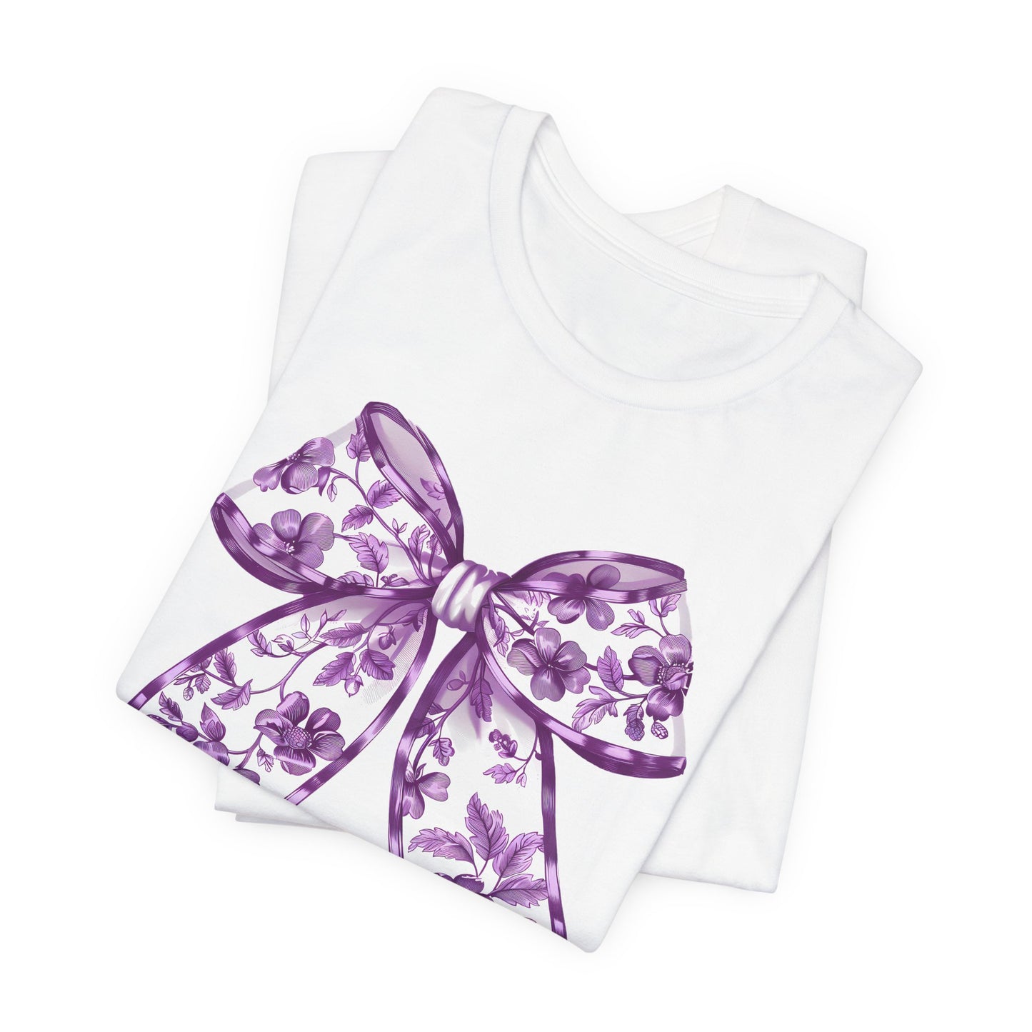Purple Chinoiserie Bow Adult Tee