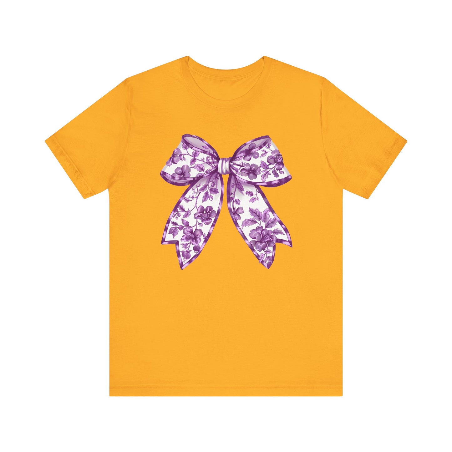 Purple Chinoiserie Bow Adult Tee