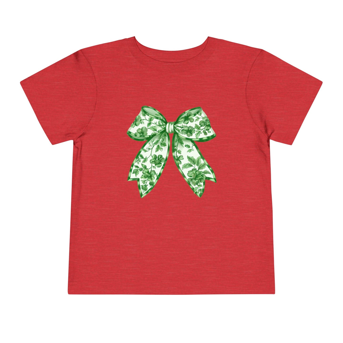 Green Chinoiserie Bow Toddler Tee