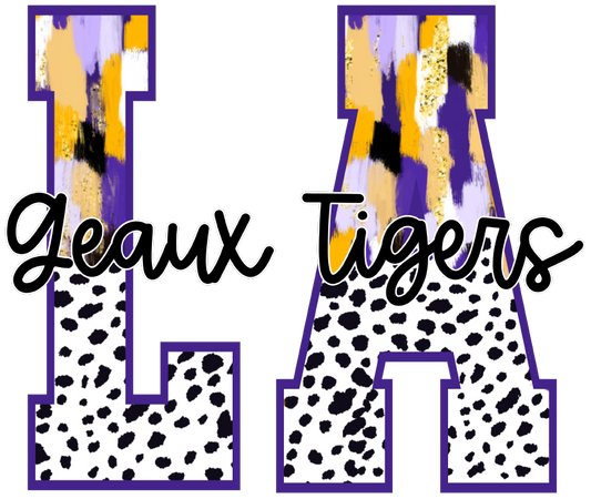 LA Geaux Tigers DTF Transfer